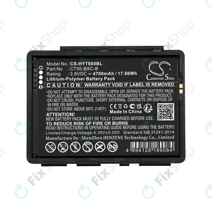 Baterie pentru Honeywell CT50, Dolphin CT60, 4700mAh, Li-Pol, 3.8V, CT50-BSC-B, HQ