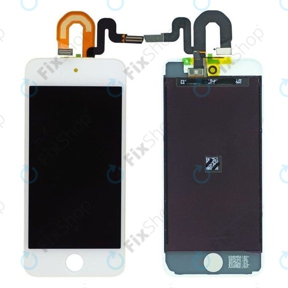 Ecran LCD pentru iPod Touch (5th Gen, 6th Gen, 7th Gen), White, Sticlă tactilă cu ramă