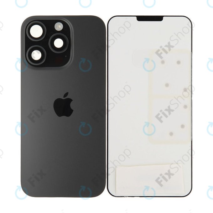 Sticlă Carcasă Spate pentru iPhone 16 Pro | Black Titanium | 661-42722 | Genuine Apple