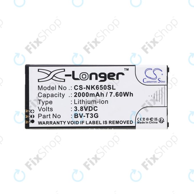 Baterie pentru Nokia Lumia 650, 2000mAh, Li-Ion, 3.8V, BV-T3G, HQ