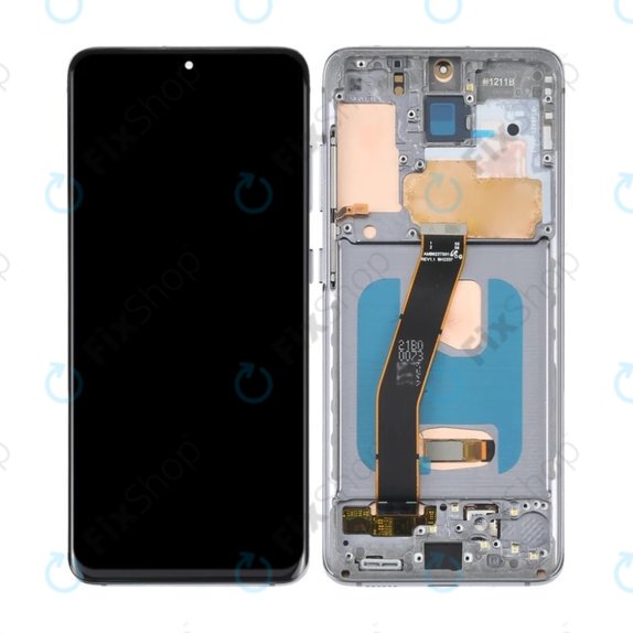 Samsung Galaxy S20 G980F - Ecran LCD + Sticlă Tactilă + Ramă (Cosmic Grey) OLED