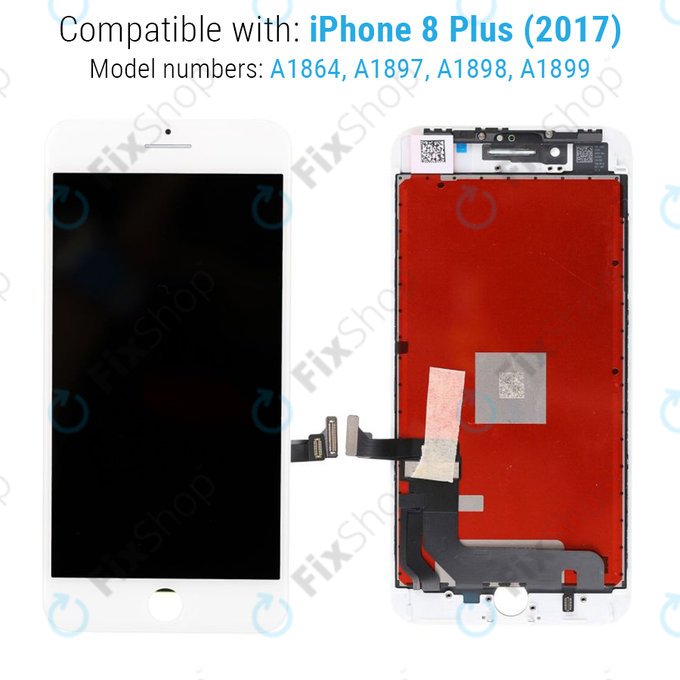 Apple iPhone 8 Plus - Ecran LCD + Sticlă Tactilă + Ramă (White) Refurbished PRO