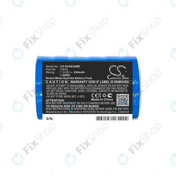 Baterie pentru Servox Digital XI Speech, Servox Speech, 230mAh, Ni-MH, 7.2V, 19632, HQ