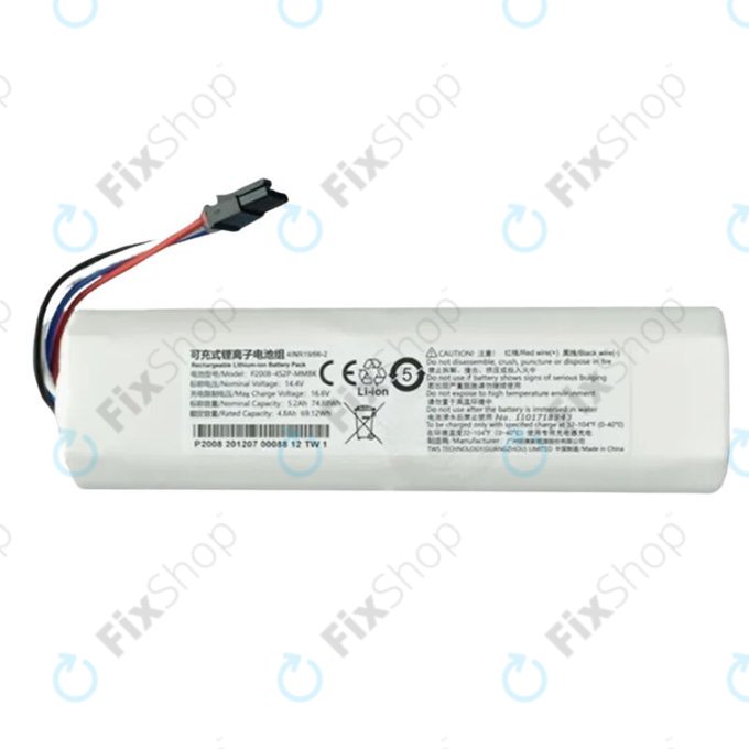 Xiaomi Mi Robot Vacuum Mop (Mijia 1C), Essential (Mijia G1) - Baterie 4INR19/66 Li-Ion 14.4V 5200mAh