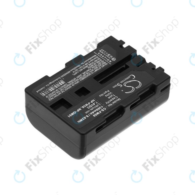 Baterie pentru Sony CCD-TR108, Cyber-shot DSC-S50, 1300mAh, Li-Ion, 7.4V, NP-QM51, HQ