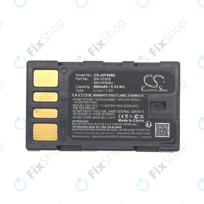 Baterie pentru JVC Gr-D850ek, 800mAh, Li-Ion, 7.4V, BN-VF808, HQ