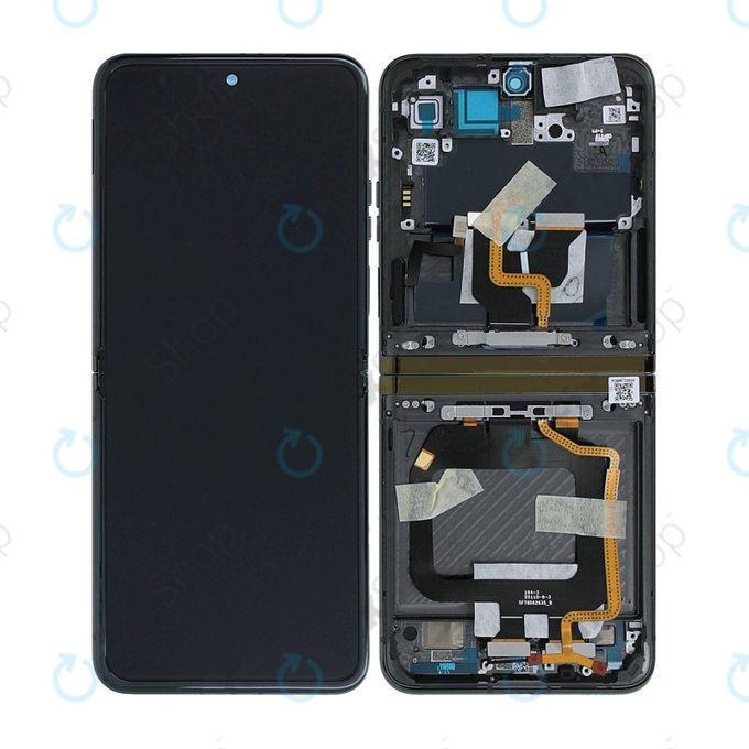 Motorola Razr 40 Ultra - Ecran LCD + Sticlă Tactilă + Ramă (Infinite Black) - 5D68C22606 Genuine Service Pack