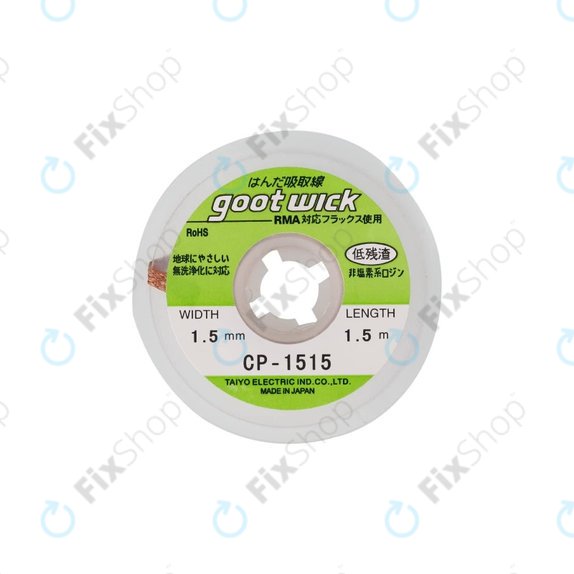 Goot CP-1515 - Cablu de Aspirație Staniu - 1.5mm