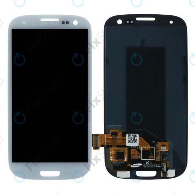 Samsung Galaxy S3 i9300  - Ecran LCD + Sticlă Tactilă (Marble White) TFT