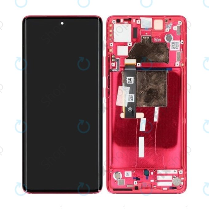 Motorola Edge 30 Fusion - Ecran LCD + Sticlă Tactilă + Ramă (Viva Magenta) - 5D68C22034 Genuine Service Pack