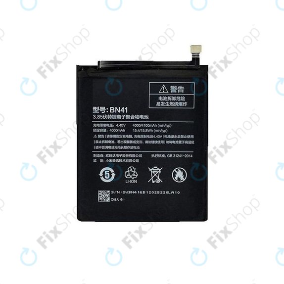 Xiaomi Redmi Note 4 MTK - Baterie BN41 4100mAh