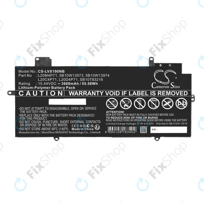 Baterie pentru Lenovo Thinkpad X1 Carbon G9, G10, X1 Yoga Gen 6, 7, 3600mAh, Li-Pol, 15.44V, 5B10W13973, HQ