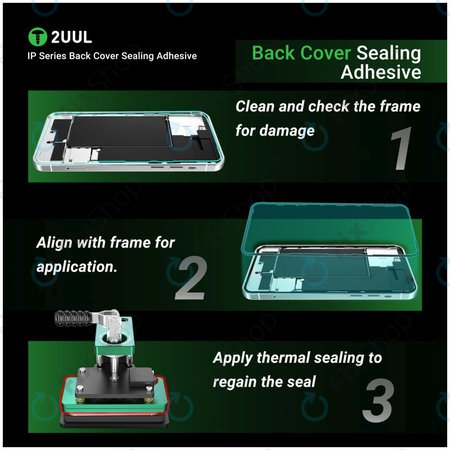 Autocolant de etanșare sub sticlă spate pentru iPhone 17 Pro Max, 2UUL BA17PM, (5buc)