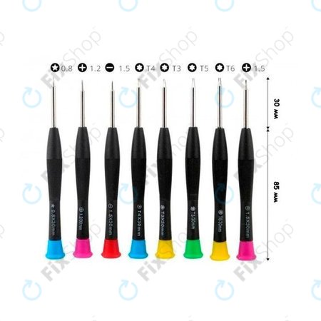 Baku BK-6108 - Set de Șurubelnițe pentru Service Telefoane, Tablete și Laptop (8buc)
