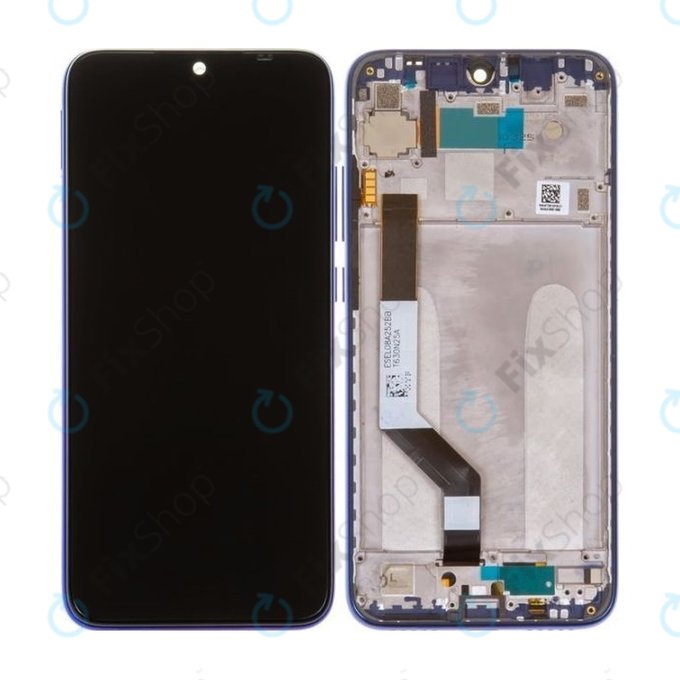 Xiaomi Redmi Note 7 - Ecran LCD + Sticlă Tactilă + Ramă (Neptune Blue) - 5610100140C7, 561010020033, 561010034033 Genuine Service Pack
