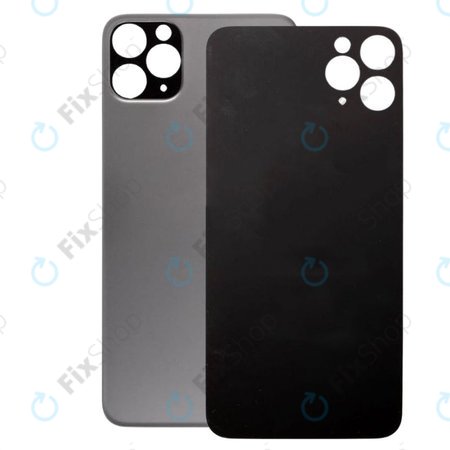 Apple iPhone 11 Pro Max - Sticlă Carcasă Spate cu Orificiu Mărit pentru Cameră (Space Gray)
