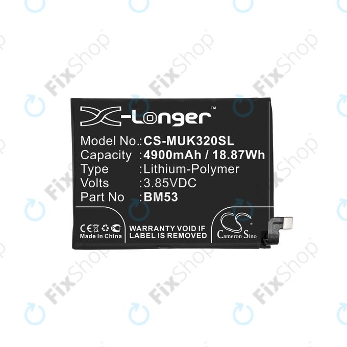 Xiaomi Mi 10T 5G, Mi 10T Pro 5G - Baterie BM53 4900mAh HQ