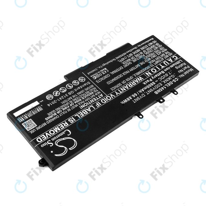 Baterie pentru Dell Latitude 14 5490, Latitude 14 5491, 8800mAh, Li-Ion, 7.6V, 00JWGP, HQ