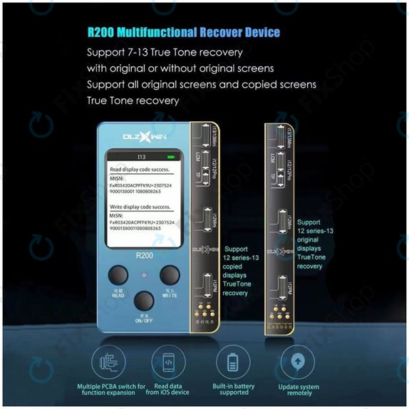 DLZ WIN - DL R200 True Tone Restore Programmer (iPhone 8 - 13-series)
