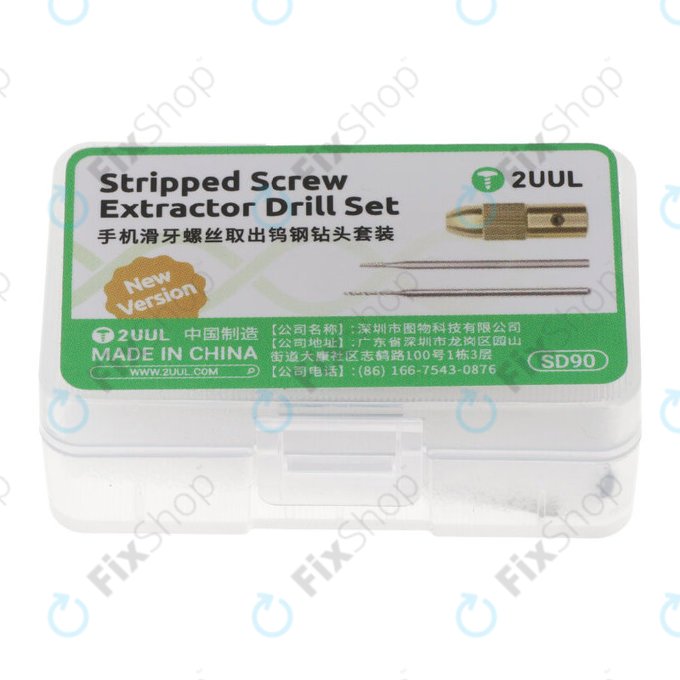 Set de burghie pentru extragerea șuruburilor deteriorate, 2UUL SD90