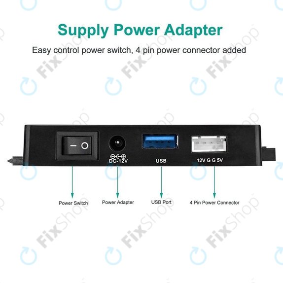 Adaptor USB 3.0 la SATA / IDE pentru HDD/SSD de 2.5" și 3.5" și unități optice