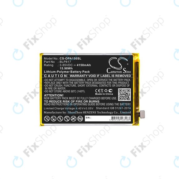Oppo A15 CPH2185 - Baterie BLP817 4150mAh HQ