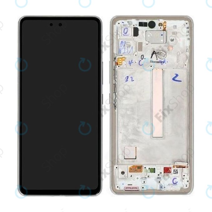 Samsung Galaxy A53 5G A536B - Ecran LCD + Sticlă Tactilă + Ramă (Awesome White) - GH82-28024B, GH82-28025B Genuine Service Pack
