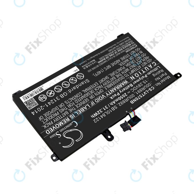 Baterie pentru Lenovo ThinkPad P51s, P52s, T570, T580, 2050mAh, Li-Pol, 15.28V, 00UR891, HQ