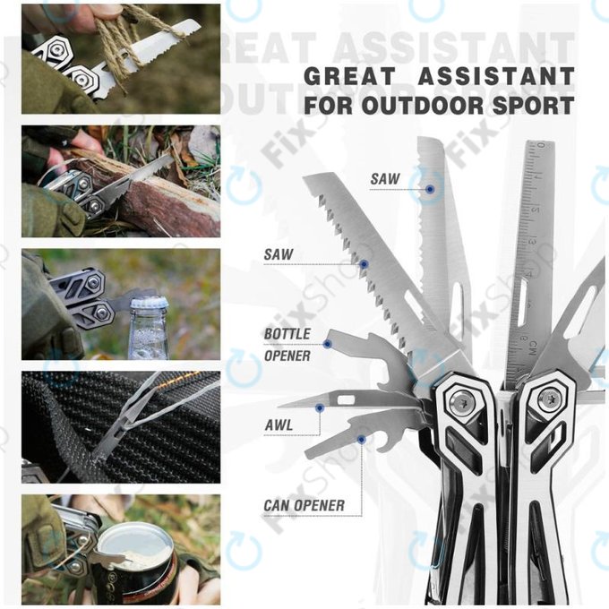 Mossy Oak - Clește multifuncțională din oțel inoxidabil 21in1