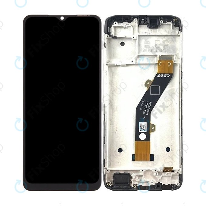 Infinix Smart 7 HD X6516 - Ecran LCD + Sticlă Tactilă + Ramă (Ink Black) TFT