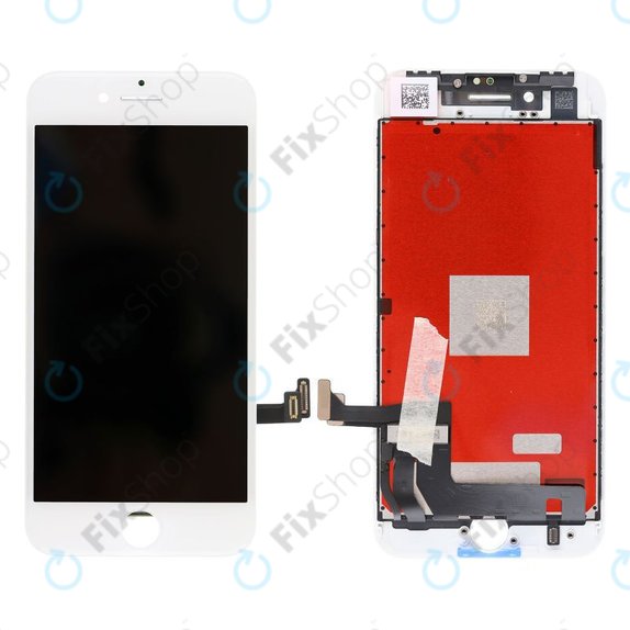 Ecran pentru iPhone 8, SE (2020), SE (2022), White, Sticlă tactilă cu ramă, Refurbished
