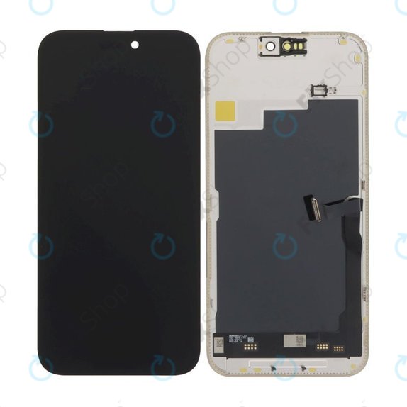 Ecran Soft OLED 120Hz pentru iPhone 15 Pro Max, Sticlă tactilă cu ramă, FixPremium