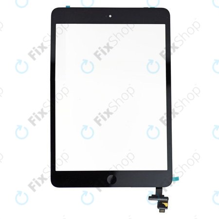 Apple iPad Mini, Mini 2 - Sticlă Tactilă + IC Conector (Black)