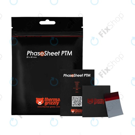 Pad termoconductor 50x40x0,2mm, Thermal Grizzly PhaseSheet PTM
