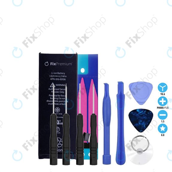 Baterie pentru iPhone SE, 1624mAh, Adeziv (Adhesive), Unelte, FixPremium