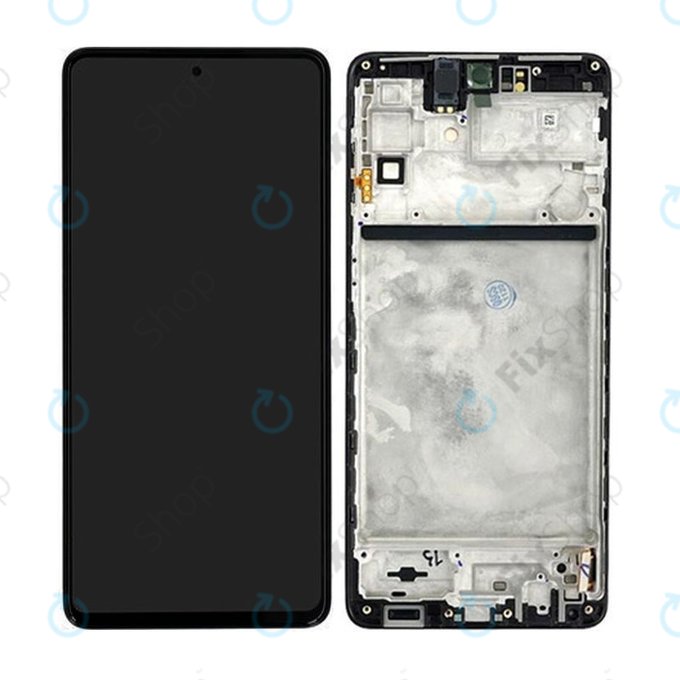 Samsung Galaxy M53 5G M536B - Ecran LCD + Sticlă Tactilă + Ramă (Black) - GH82-28812A, GH82-28895A Genuine Service Pack