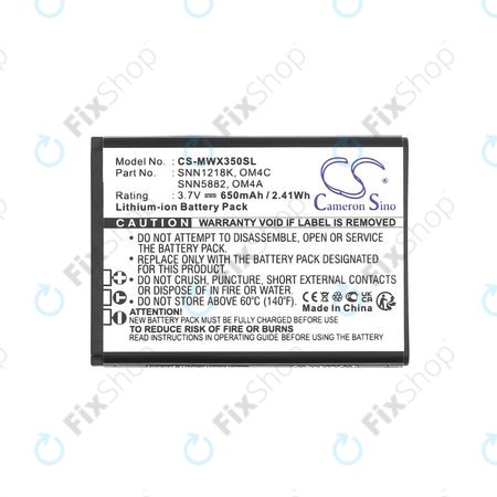 Baterie pentru Motorola Gleam +, 650mAh, Li-Ion, 3.7V, OM4A, OM4C, HQ