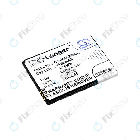 Baterie pentru Nokia 2660 Flip 4G, 1150mAh, Li-Ion, 3.7V, BL-L4E, HQ