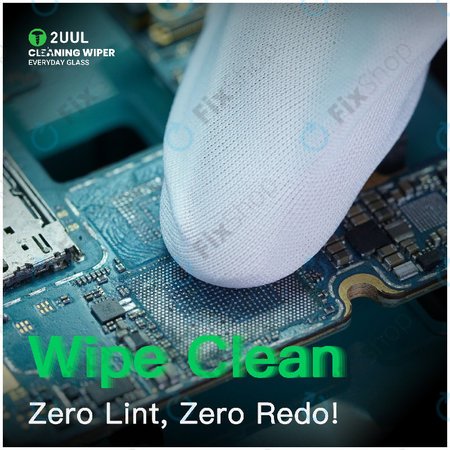 Lavete pentru curățarea sticlei, fără scame, 2UUL CL05, 4x100 buc/cutie