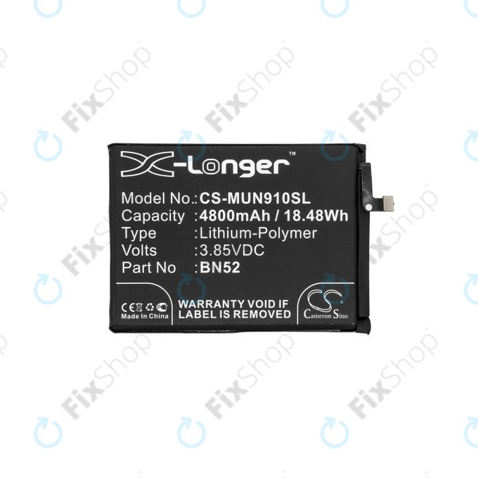 Xiaomi Redmi Note 9 Pro - Baterie BN52 4800mAh HQ