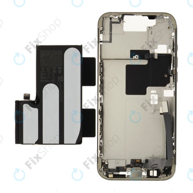 Ramă Mijlocie cu Baterie iPhone 16 Pro Max | White Titanium | ZD076-00694 | Genuine Apple