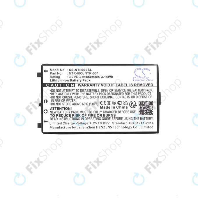 Baterie pentru Nintendo, 850mAh, Li-Ion, 3.7V, NTR-003, HQ