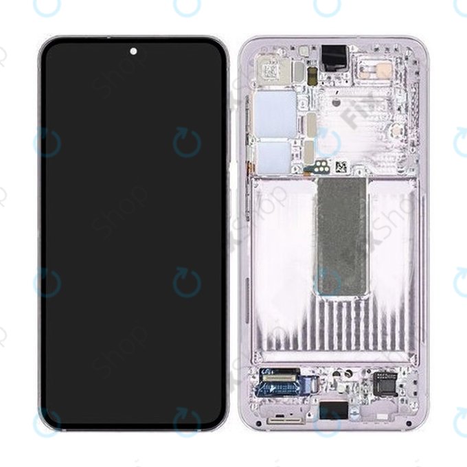 Samsung Galaxy S23 S911B - Ecran LCD + Sticlă Tactilă + Ramă (Lavender) - GH82-30481D, GH82-30480D Genuine Service Pack