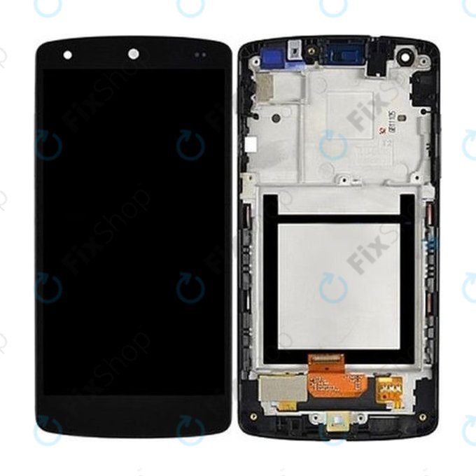 LG Nexus 5 D821 - Ecran LCD + Sticlă Tactilă + Ramă (Black) - ACQ86661402 Genuine Service Pack