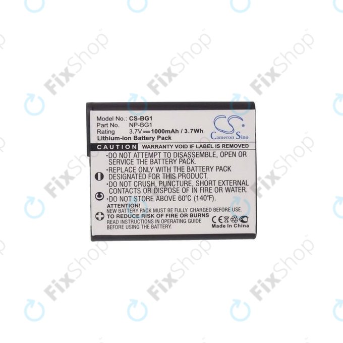 Sony Cyber-shot DSC-N1, N2, WT300, WX1, WX10, H-series, HX-series, T-series, W-series - Baterie NP-BG1 / NP-FG1 Li-Ion 1000mAh HQ