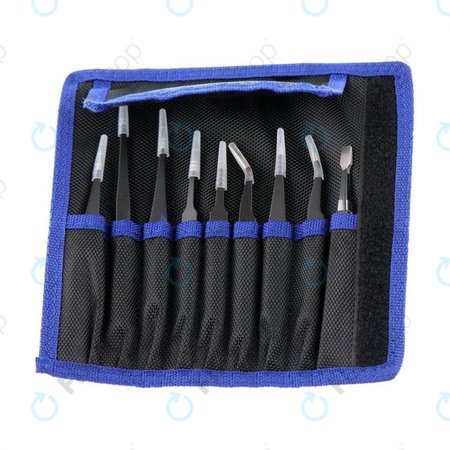 Set de Pensete antistatice ESD din Oţel inoxidabile 9in1