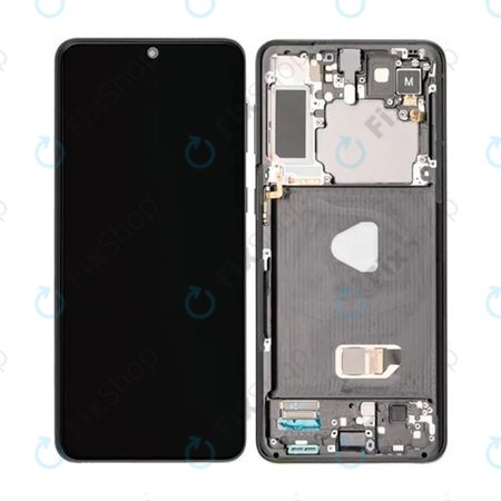 Samsung Galaxy S21 Plus G996B - Ecran LCD + Sticlă Tactilă + Ramă (Phantom Black) TFT