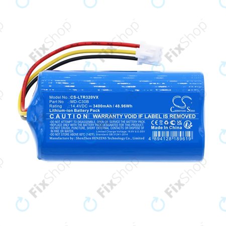 Baterie pentru Blaupunkt BlueBot XSMART, 3400mAh, Li-Ion, 14.4V, BPK-VCBB1XB, Xboost, D071-INR-CH-4S1P, HQ