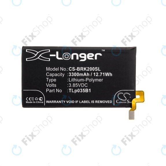 Baterie pentru Blackberry BBF 100, 3300mAh, Li-Pol, 3.85V, TLp035B1, HQ