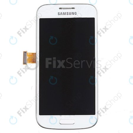 Samsung Galaxy S4 Mini i9195 - Ecran LCD + Sticlă Tactilă + Ramă (White Frost) - GH97-14766B Genuine Service Pack